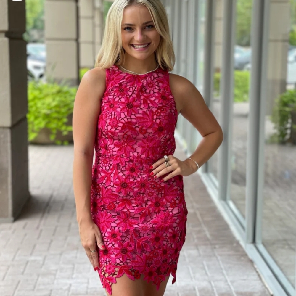 Adelyn Rae "Mila" Dress-Party Pink